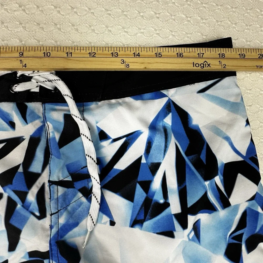 Carbon Board Shorts Mens‎ 36 Abstract Drawstring Pockets Beach Swim Nautical